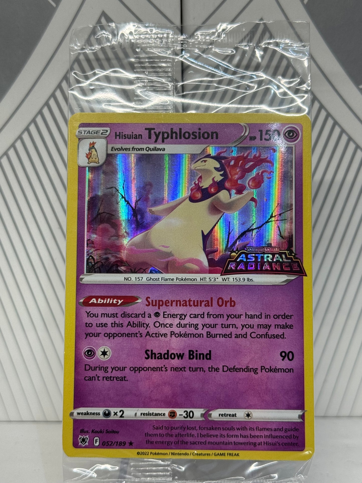 Hisuian Typhlosion 52/189 Astral Radiance Stamp EN Promo