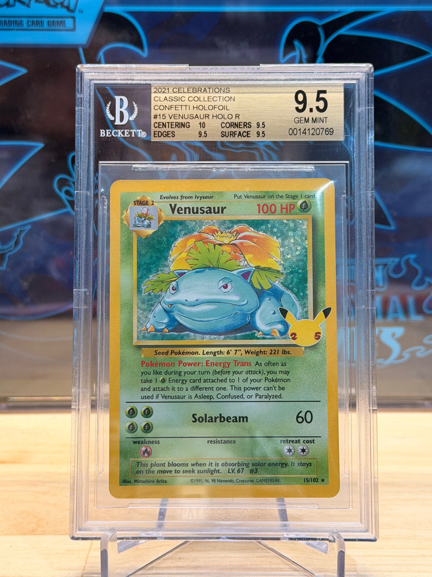 Venusaur 15/102 Celebrations BGS 9.5
