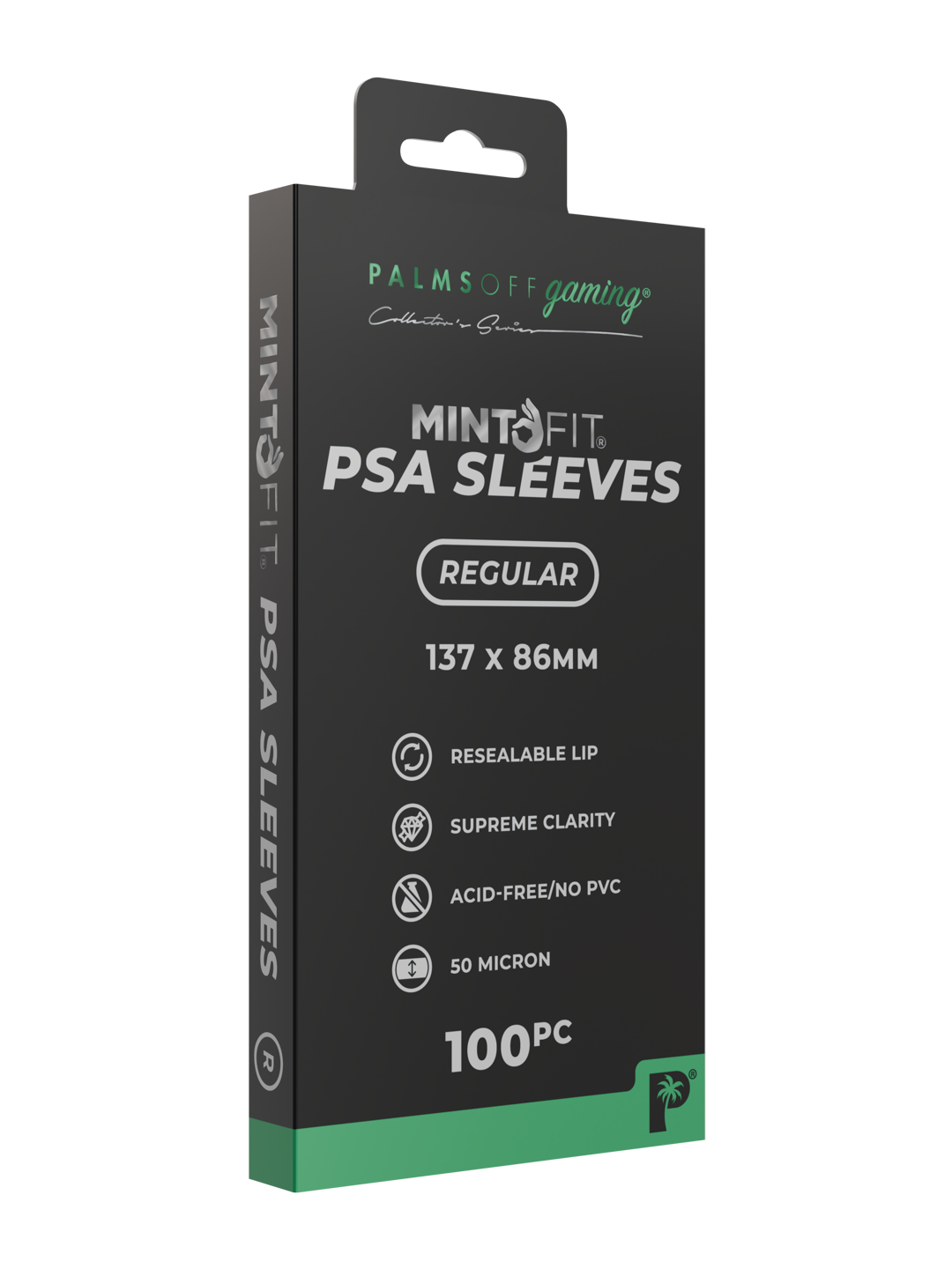 Palms Off Gaming MintFit PSA Graded Card Sleeves - Regular 100pc