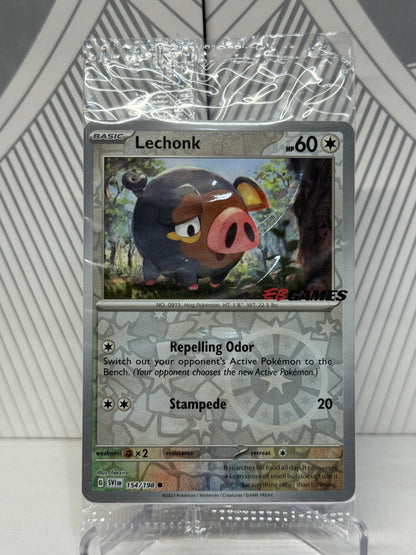 Lechonk 154/198 EB Games Reverse Holo Sealed