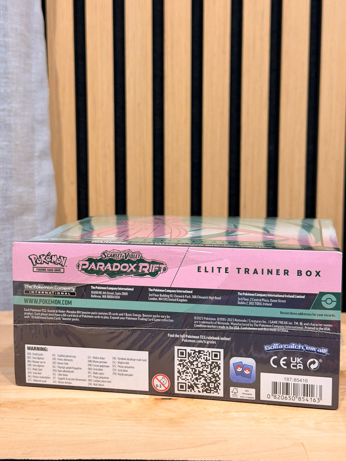 Paradox Rift Elite Trainer Box (Iron Valiant) Sealed - Wrap Split