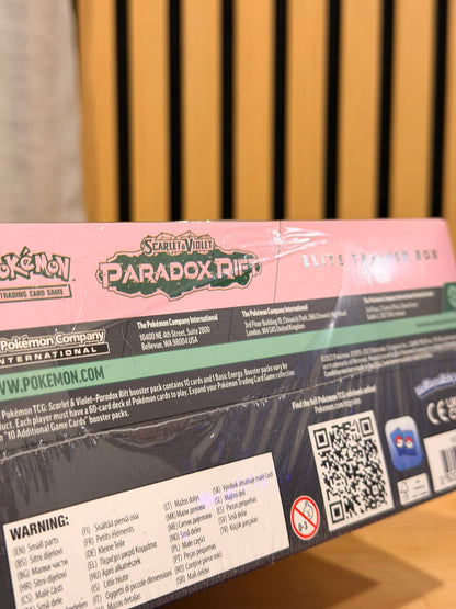 Paradox Rift Elite Trainer Box (Iron Valiant) Sealed - Wrap Split
