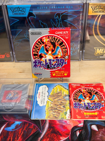 Pokemon Red Blue Green Yellow Complete Set Gameboy Japanese
