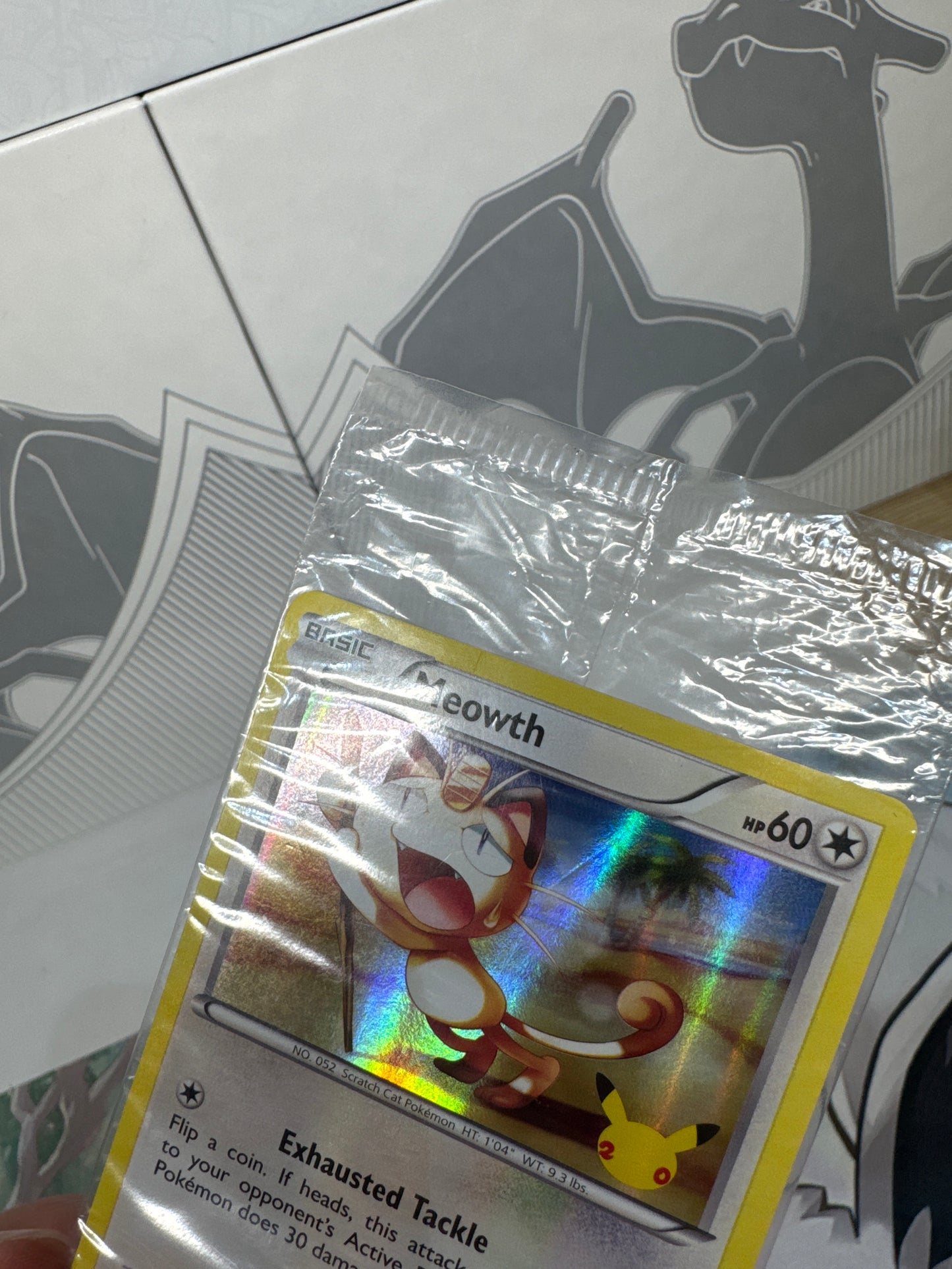 Meowth 53/83 20th Anniversary Stamp Sealed