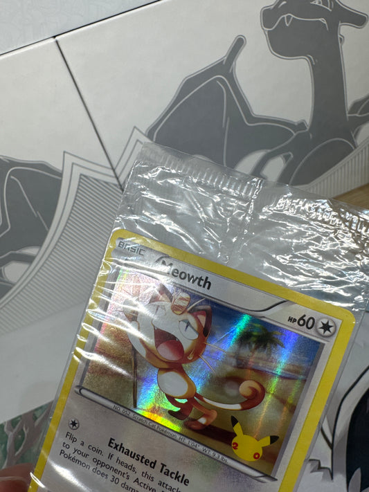 Meowth 53/83 20th Anniversary Stamp Sealed
