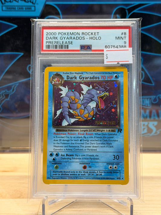 Dark Gyarados Prerelease 8/82 PSA 9
