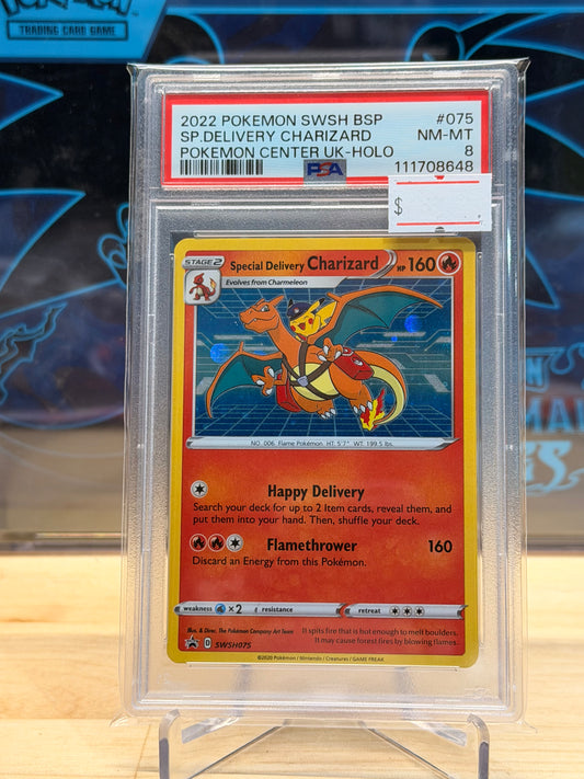 Special Delivery Charizard SWSH075 PSA 8