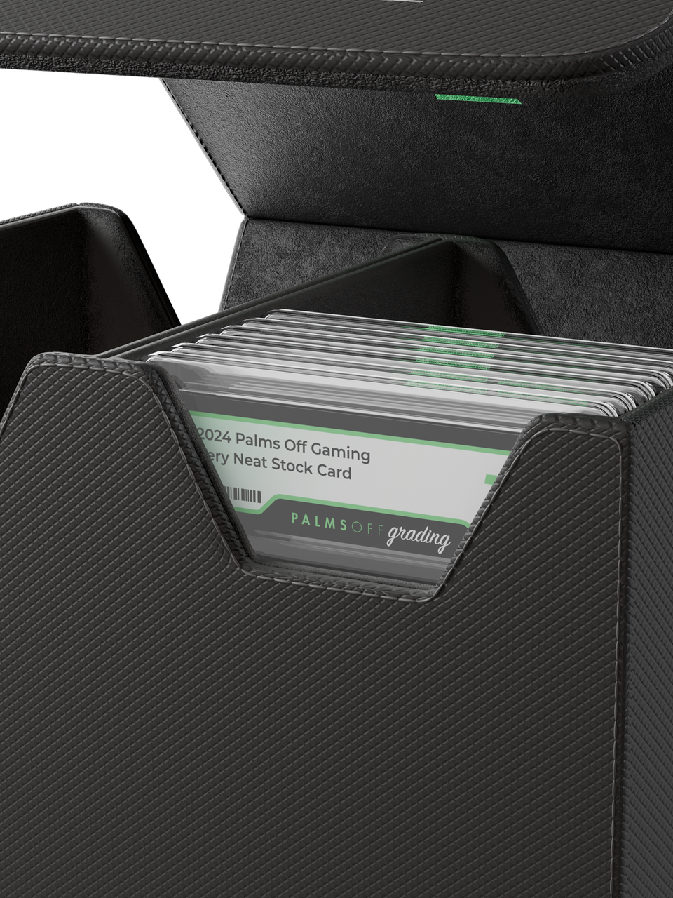 Front cutouts to read slab labels