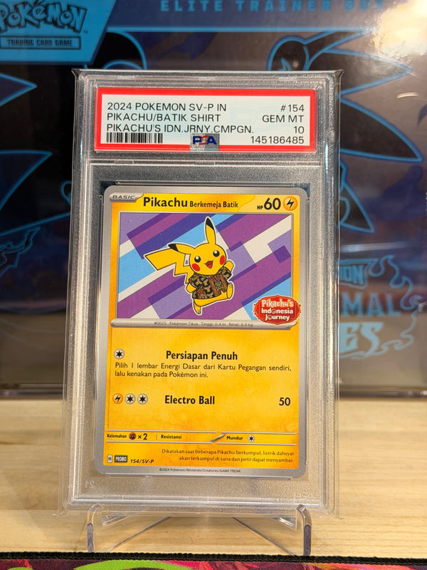 Pikachu Batik Shirt 154/SV-P Promo PSA 10