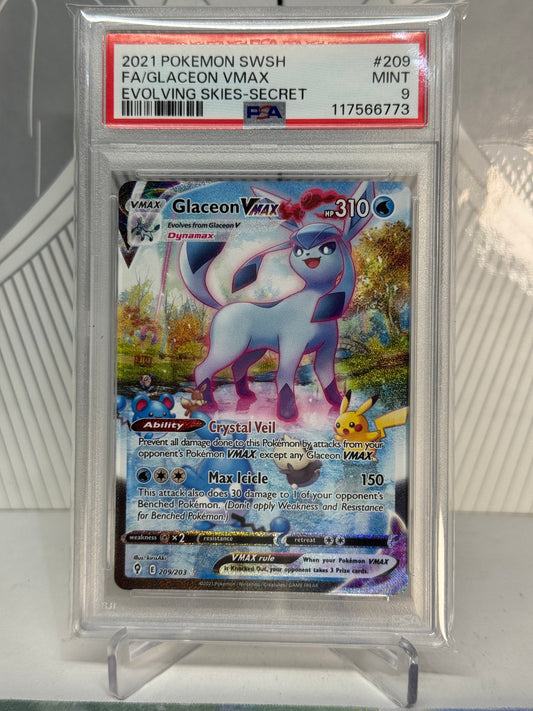 Glaceon VMAX Alternate Art 209/203 PSA 9