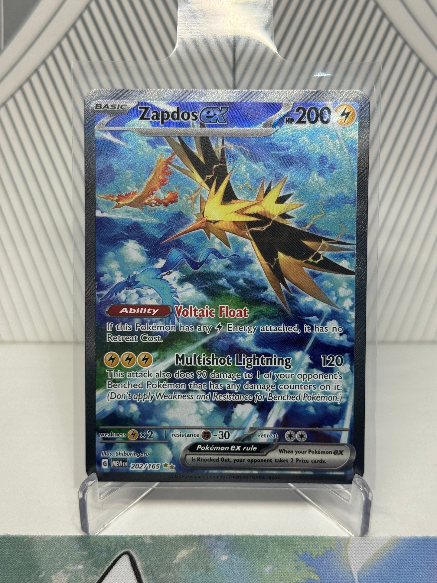 Zapdos ex 202/165 Illustration Rare