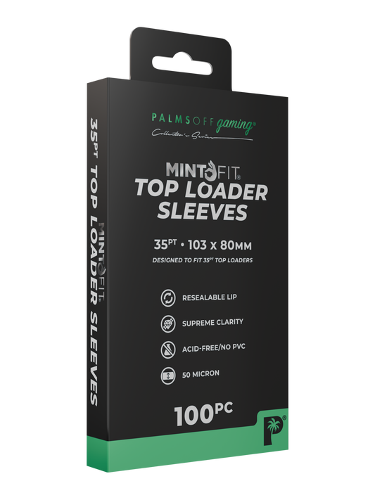 Palms Off Gaming MintFit Top Loader Sleeves - 35pt - 100pc