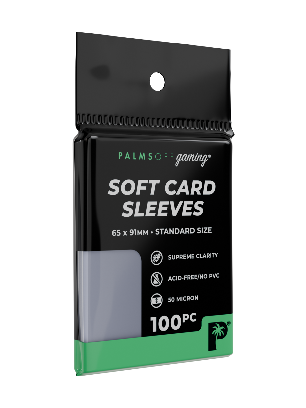 Palms Off Gaming Soft Card Sleeves - Standard Size - 100pc