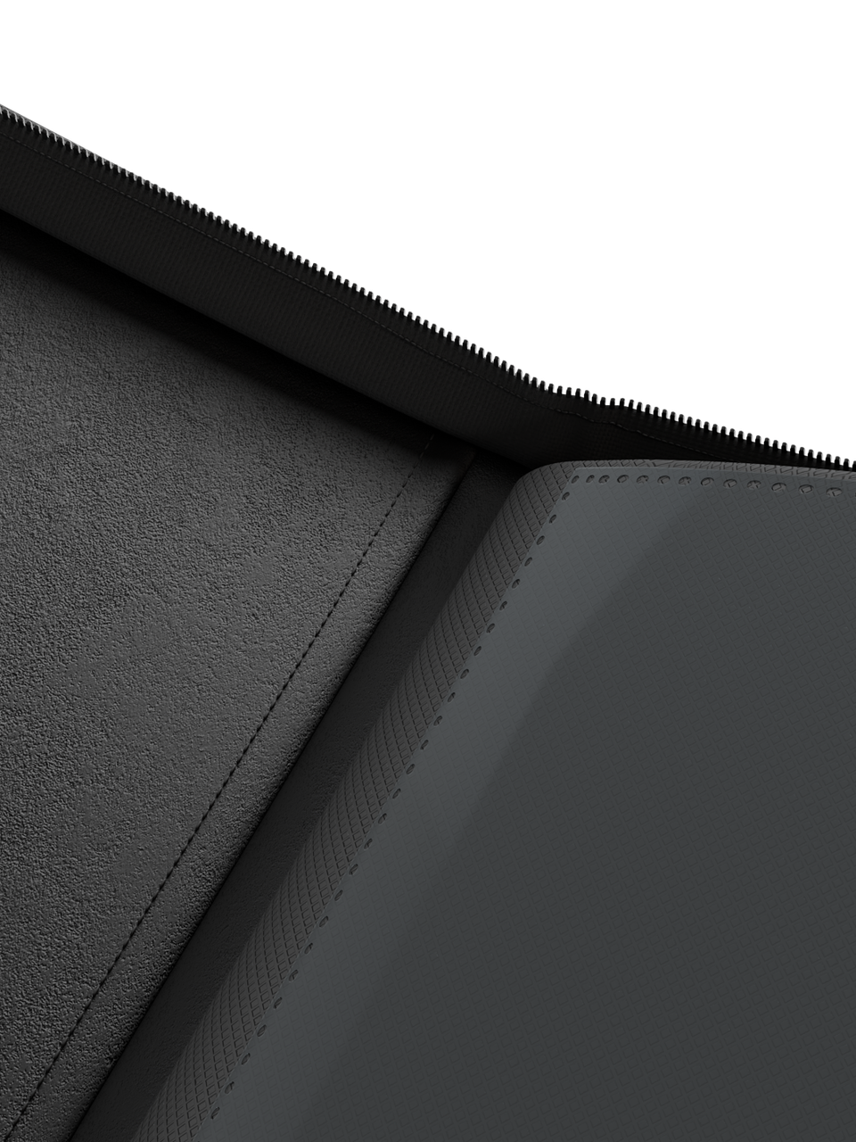 Felt-lined interior